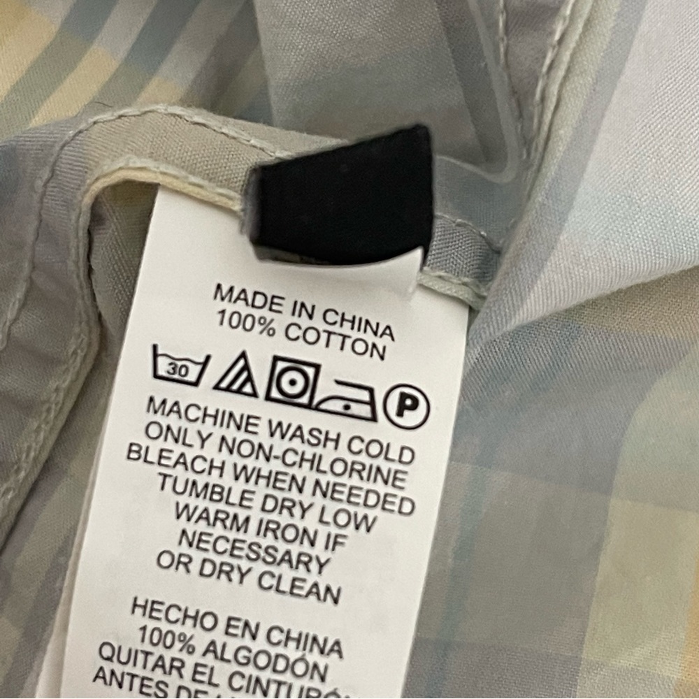 Jack Spade Shirt Mens Large Plaid Print Button Up Cotton Spring Short Sleeve - Picture 16 of 16